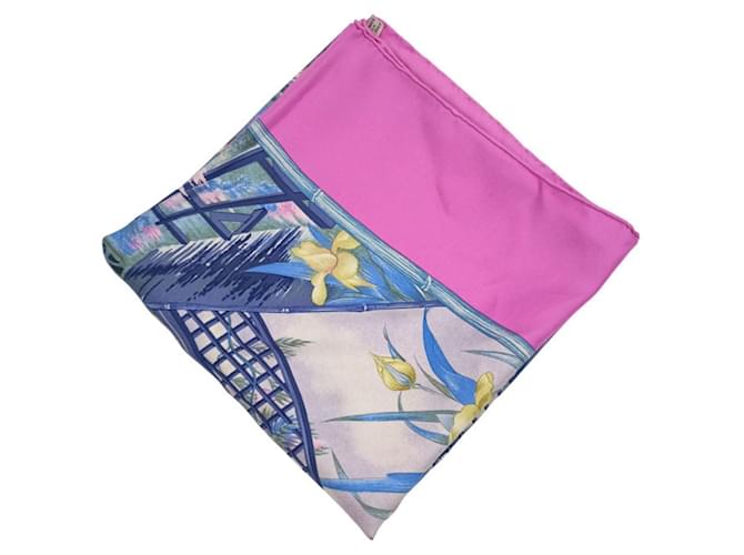 Foulard in seta multicolore Hermès Carre 90 - vista 2
