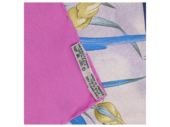 Foulard in seta multicolore Hermès Carre 90 - vista 6