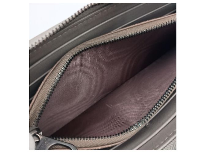 Graue Leder Langbörse von Bottega Veneta Braun - Ansicht 8
