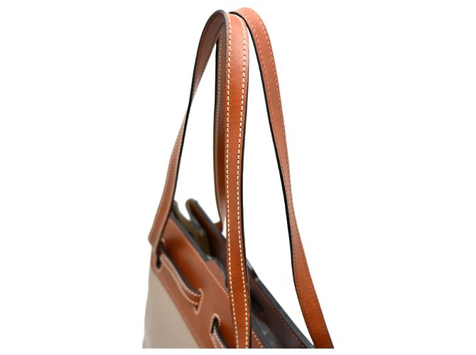 Borsa a spalla in pelle Loewe Lazo per donna Beige Grigio - vista 4