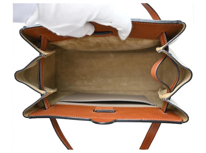 Borsa a spalla in pelle Loewe Lazo per donna Beige Grigio - vista 5