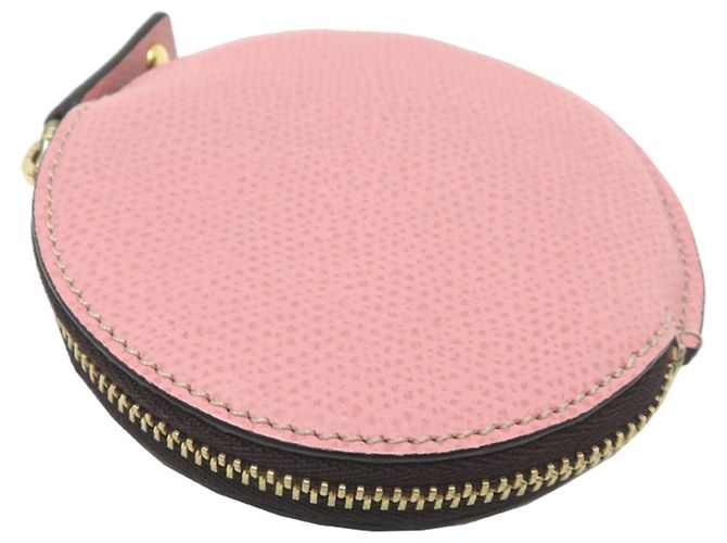 Monedero de cuero para mujer Loewe Anagram Rosa - vista 4