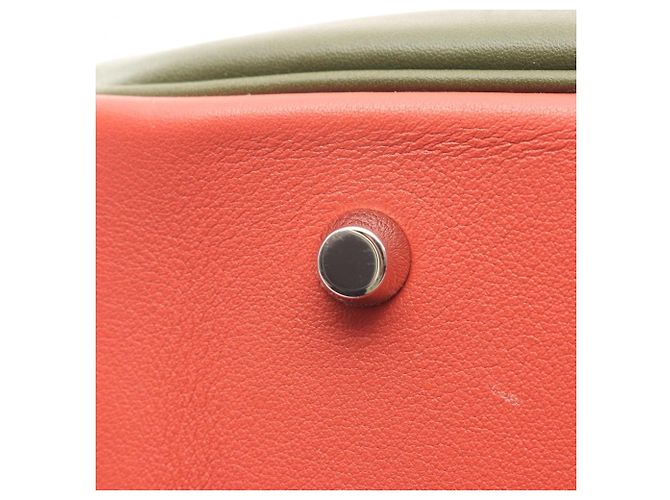 Borsa Hermès Plume 32 Arlequin Multicolore Cachi - vista 7
