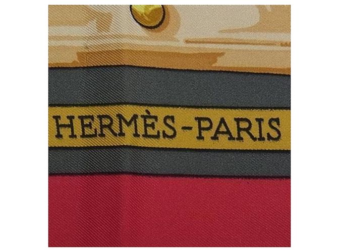 Großer mehrfarbiger Seidenschal von Hermès Mehrfarben - Ansicht 4