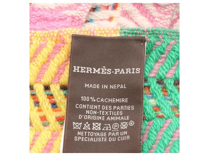 Stola in cashmere multicolore Hermès - vista 2