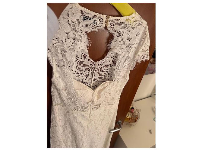 Autre Marque Ivy & Oak Vestido de Encaje Blanco Ivy & Oak - vista 3