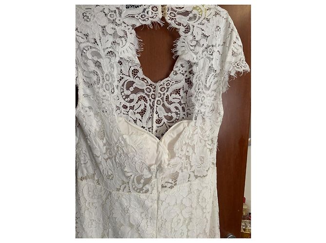 Autre Marque Ivy & Oak Vestido de Encaje Blanco Ivy & Oak - vista 4
