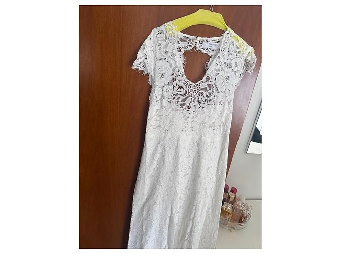 Autre Marque Ivy & Oak Vestido de Encaje Blanco Ivy & Oak - vista 5