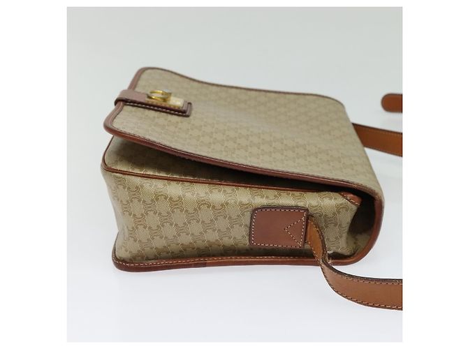 Céline Celine Vintage Macadam Canvas and Leather Beige - vue 4