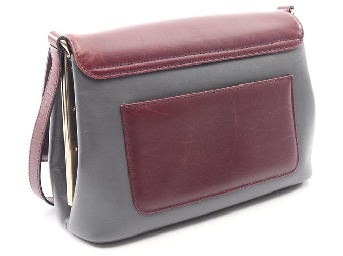 Bulgari Borsa a Spalla in Pelle Bvlgari Marrone Bordò - vista 2