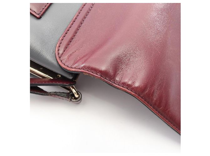 Bulgari Borsa a Spalla in Pelle Bvlgari Marrone Bordò - vista 7