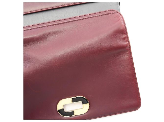 Bulgari Borsa a Spalla in Pelle Bvlgari Marrone Bordò - vista 8