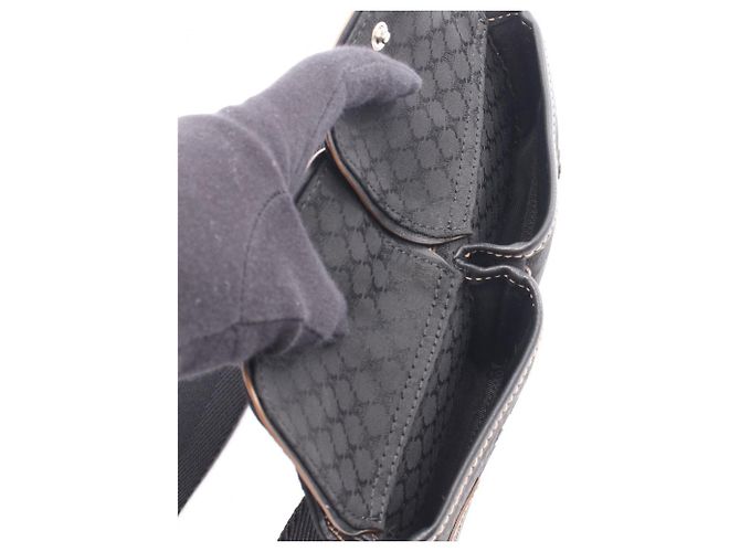 Céline Borsa a vita/borsa a mano Celine Macadam Marrone Nero - vista 4