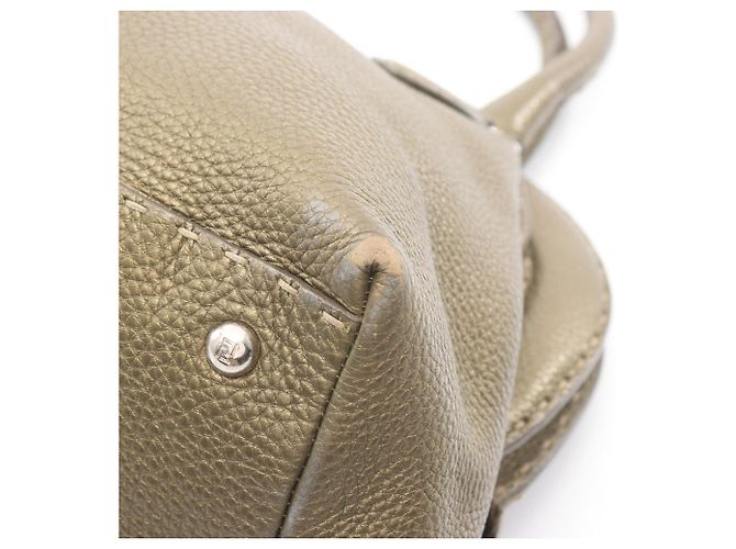 Borsa da dottore Selleria di Fendi Cachi - vista 6
