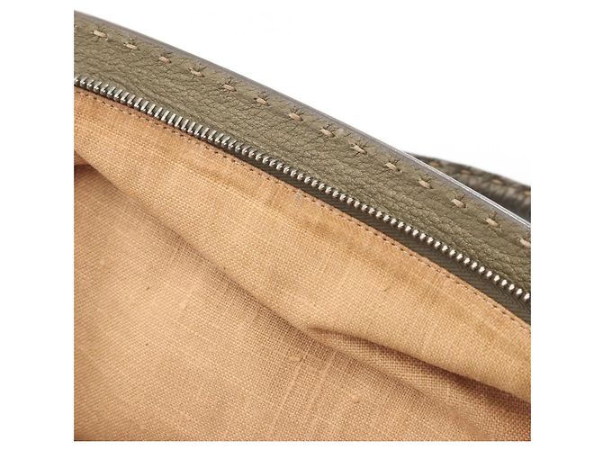 Borsa da dottore Selleria di Fendi Cachi - vista 9
