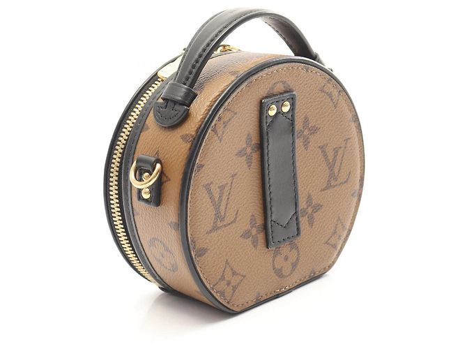 Borsa Louis Vuitton Mini Boite Chapeau 2 in 1 Marrone Nero Monogramma - vista 2