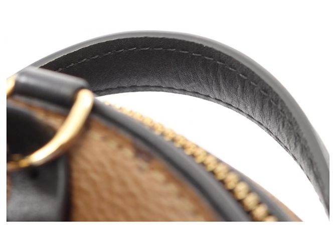 Borsa Louis Vuitton Mini Boite Chapeau 2 in 1 Marrone Nero Monogramma - vista 7