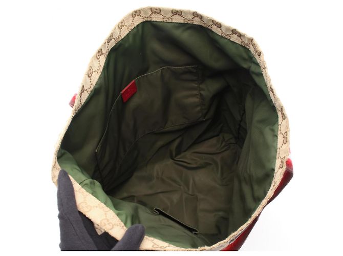 Borsa tote GG in cristallo Gucci Rosso Multicolore Beige - vista 3
