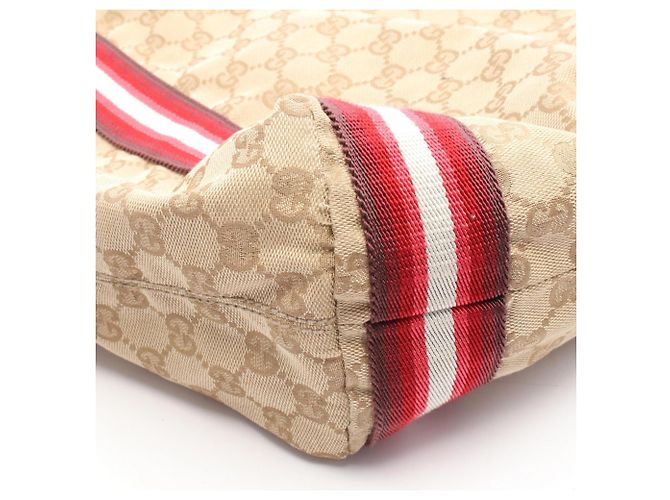 Borsa tote GG in cristallo Gucci Rosso Multicolore Beige - vista 6