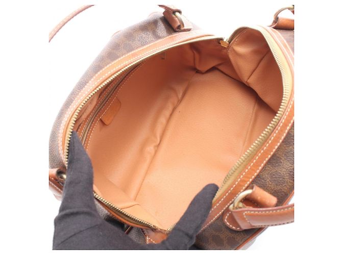 Céline Bolsa Celine Macadam em marrom - vista 3