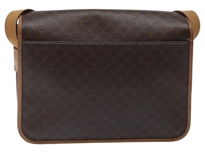 Céline Celine Vintage Macadam Canvas and Leather Marron - vue 2