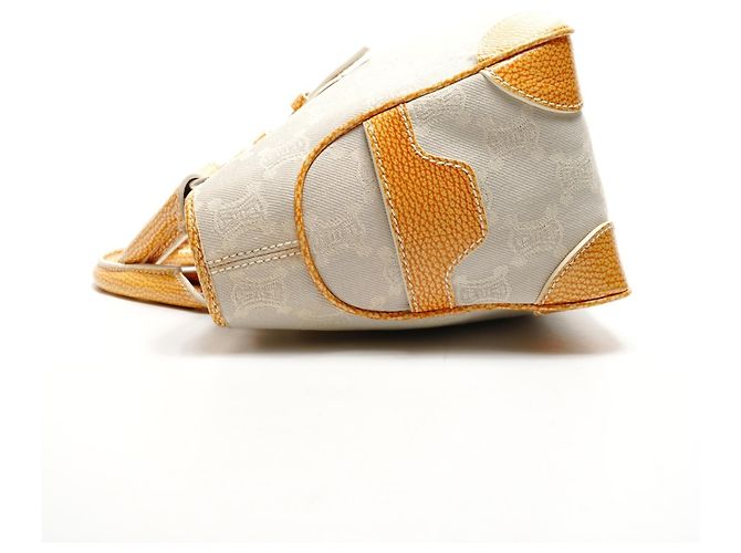 Céline Borsa a mano in tela Macadam Boogie di Celine Beige - vista 3