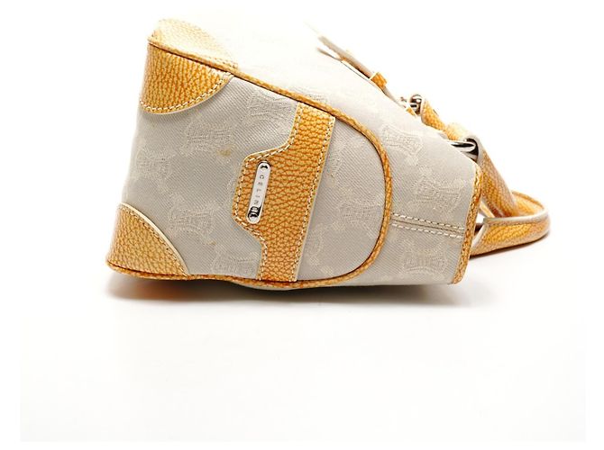 Céline Borsa a mano in tela Macadam Boogie di Celine Beige - vista 4