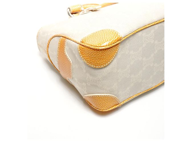 Céline Borsa a mano in tela Macadam Boogie di Celine Beige - vista 5