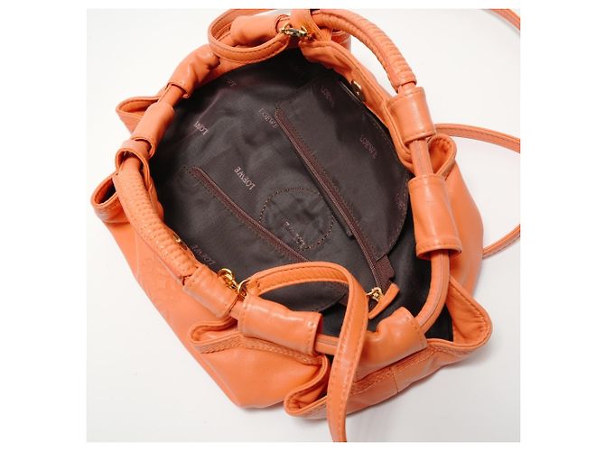Loewe Anagram 2-Wege Ledertasche Orange - Ansicht 10
