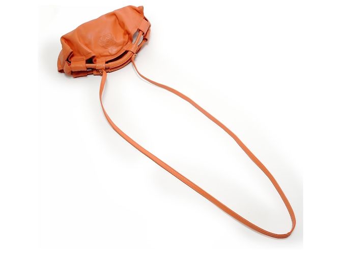 Loewe Anagram 2-Wege Ledertasche Orange - Ansicht 8