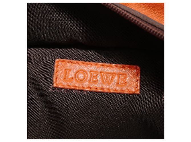 Loewe Anagram 2-Wege Ledertasche Orange - Ansicht 9