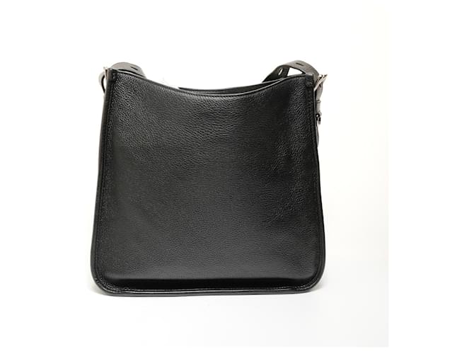 Borsa a spalla in pelle nera Prada Nero - vista 2