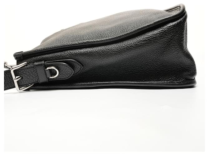 Borsa a spalla in pelle nera Prada Nero - vista 3