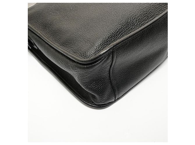 Borsa a spalla in pelle nera Prada Nero - vista 5