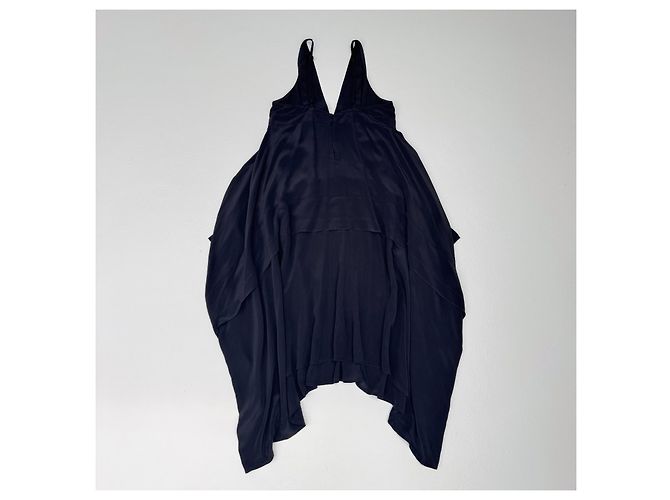 Balenciaga Slipkleid aus schwarzer Seide - Ansicht 2