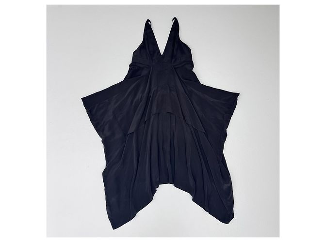 Balenciaga Slipkleid aus schwarzer Seide - Ansicht 3