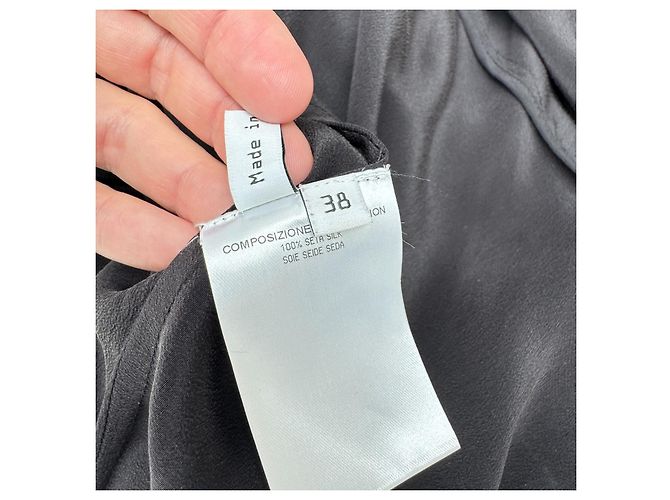 Balenciaga Slipkleid aus schwarzer Seide - Ansicht 8