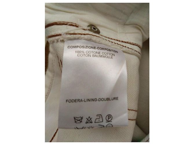 Vaqueros acampanados Alexander McQueen cristales Swarovski blancos - vista 4