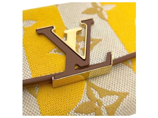 Louis Vuitton Bi-Fold Geldbörse Braun Beige Gelb - Ansicht 10