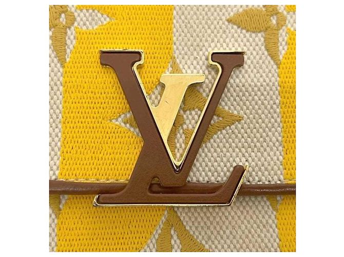 Louis Vuitton Bi-Fold Geldbörse Braun Beige Gelb - Ansicht 11