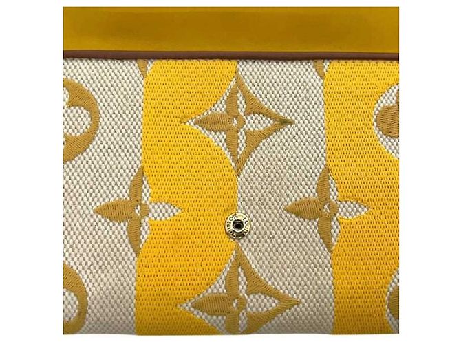 Louis Vuitton Bi-Fold Geldbörse Braun Beige Gelb - Ansicht 7