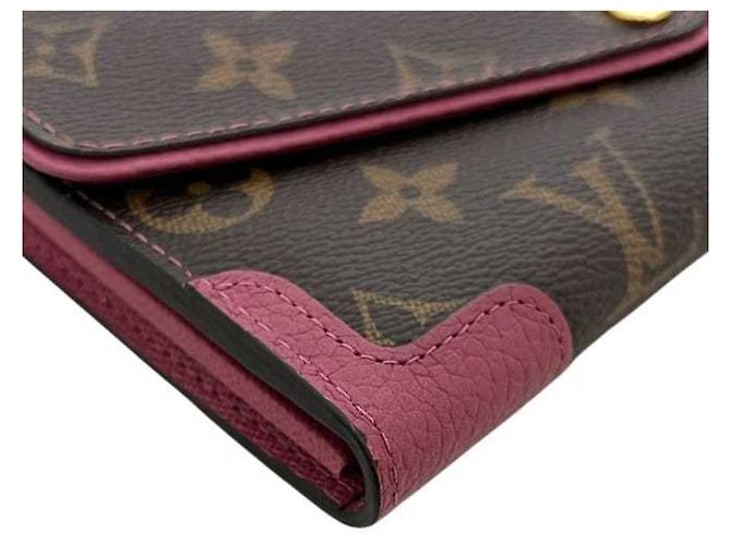 Billetera Larga Bi-Fold Louis Vuitton Castaño Rosa Monograma - vista 10