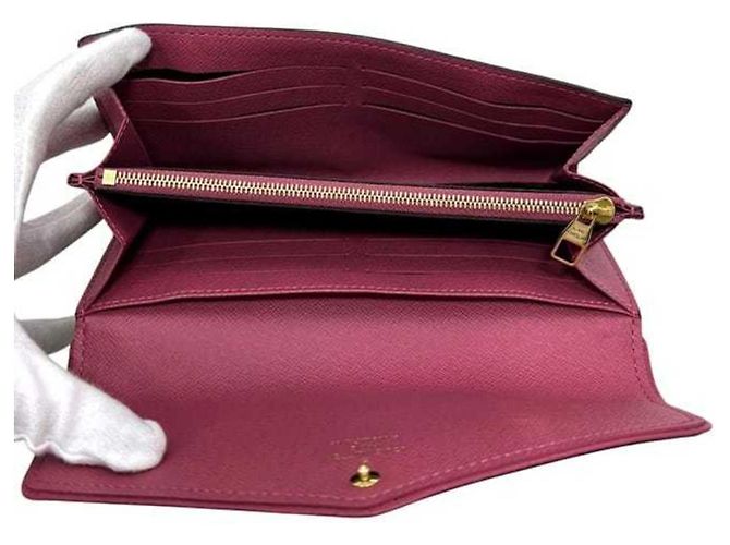 Billetera Larga Bi-Fold Louis Vuitton Castaño Rosa Monograma - vista 5