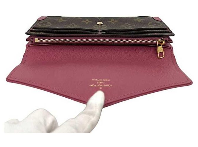 Billetera Larga Bi-Fold Louis Vuitton Castaño Rosa Monograma - vista 9