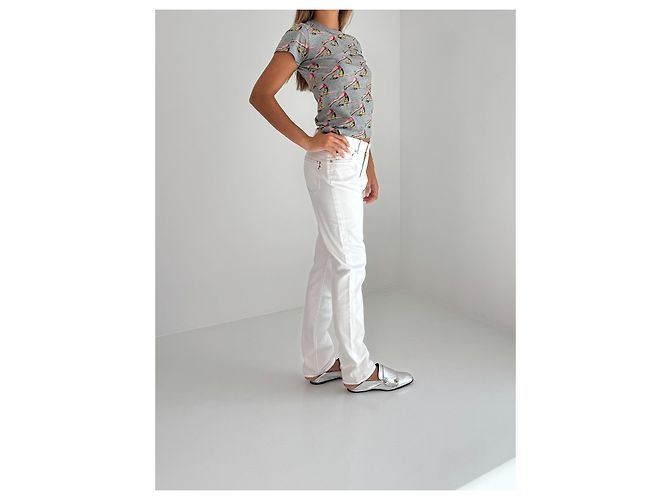 Camiseta Marc Jacobs Gris con Estampado Pin-up de Algodón Multicolor - vista 5