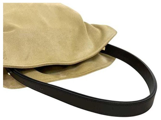 Borsa a Spalla Flamenco Knot di Loewe Beige Marrone scuro - vista 11