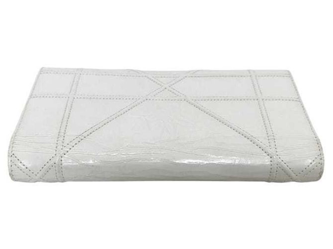Billetera de hombro de cuero blanco Christian Dior - vista 10