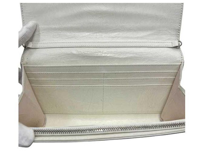Billetera de hombro de cuero blanco Christian Dior - vista 7