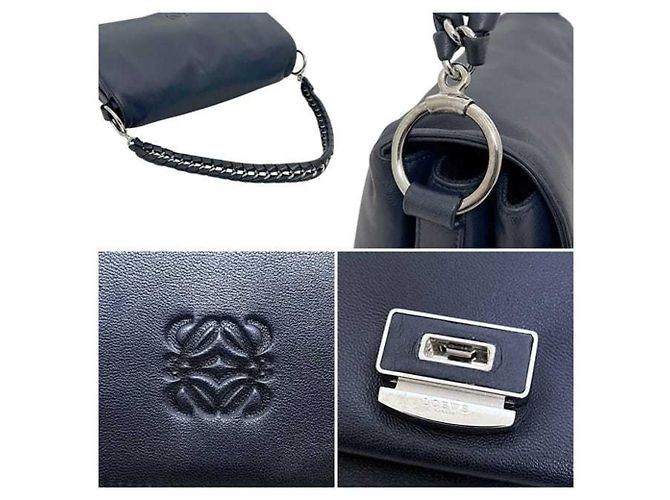 Borsa a Spalla 2 Vie Loewe Blu Navy - vista 5