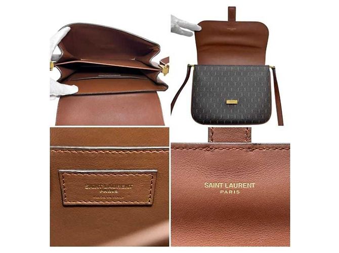 Saint Laurent Schultertasche Braun Dunkelbraun - Ansicht 4